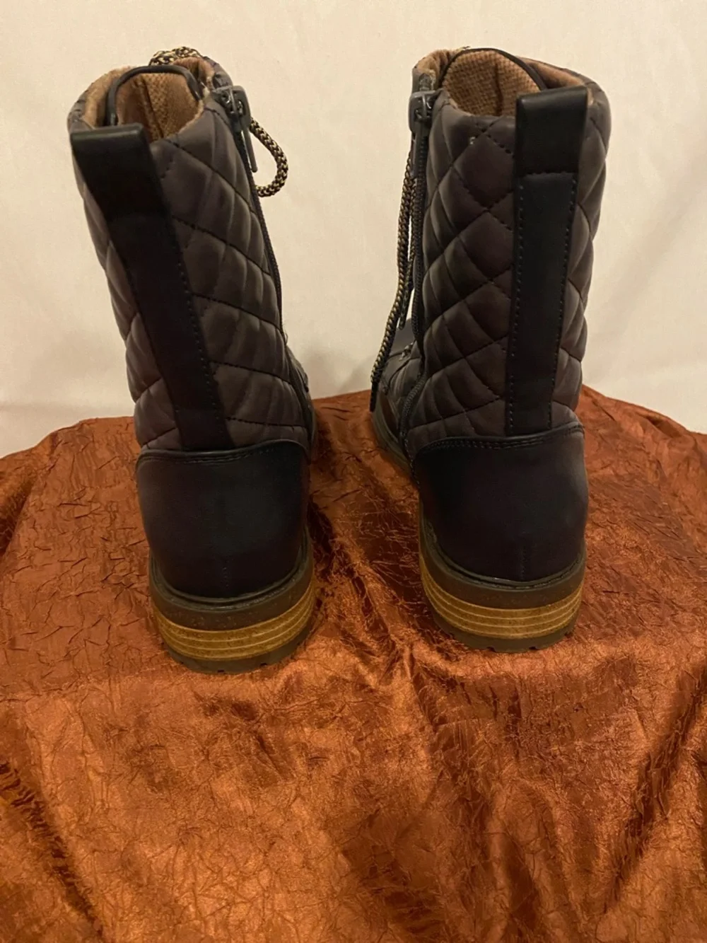 b.o.c. Quilted Lace-Up Combat Ankle Boots - Picture 4 of 10